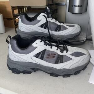 Skechers Shoes Mens Size 12 Gray Wide Trail Hiking Stamina Sneakers 237527W